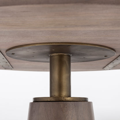 Mercana Maxwell Wooden Round Dining Table