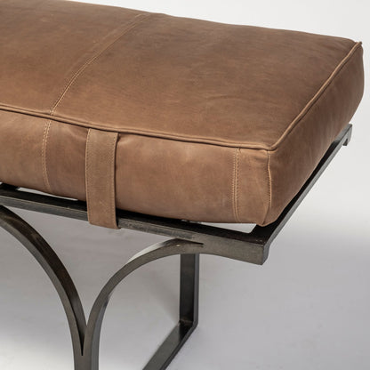 Jessie Genuine Leather Bedroom Bench