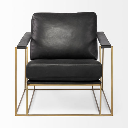 Watson Leather Modern Accent Chair