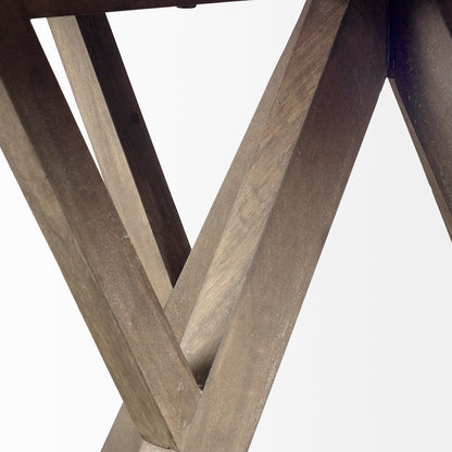 Mercana Jennings Light Brown Wood Dining Table