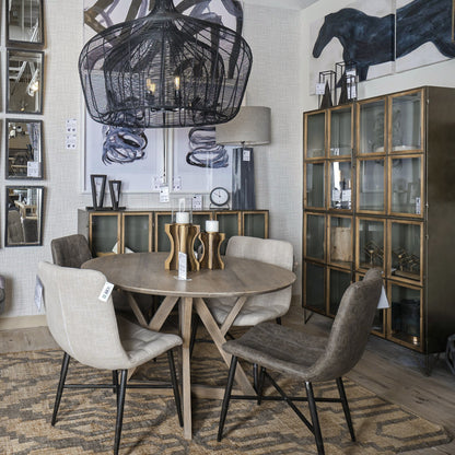 Mercana Jennings Light Brown Wood Dining Table