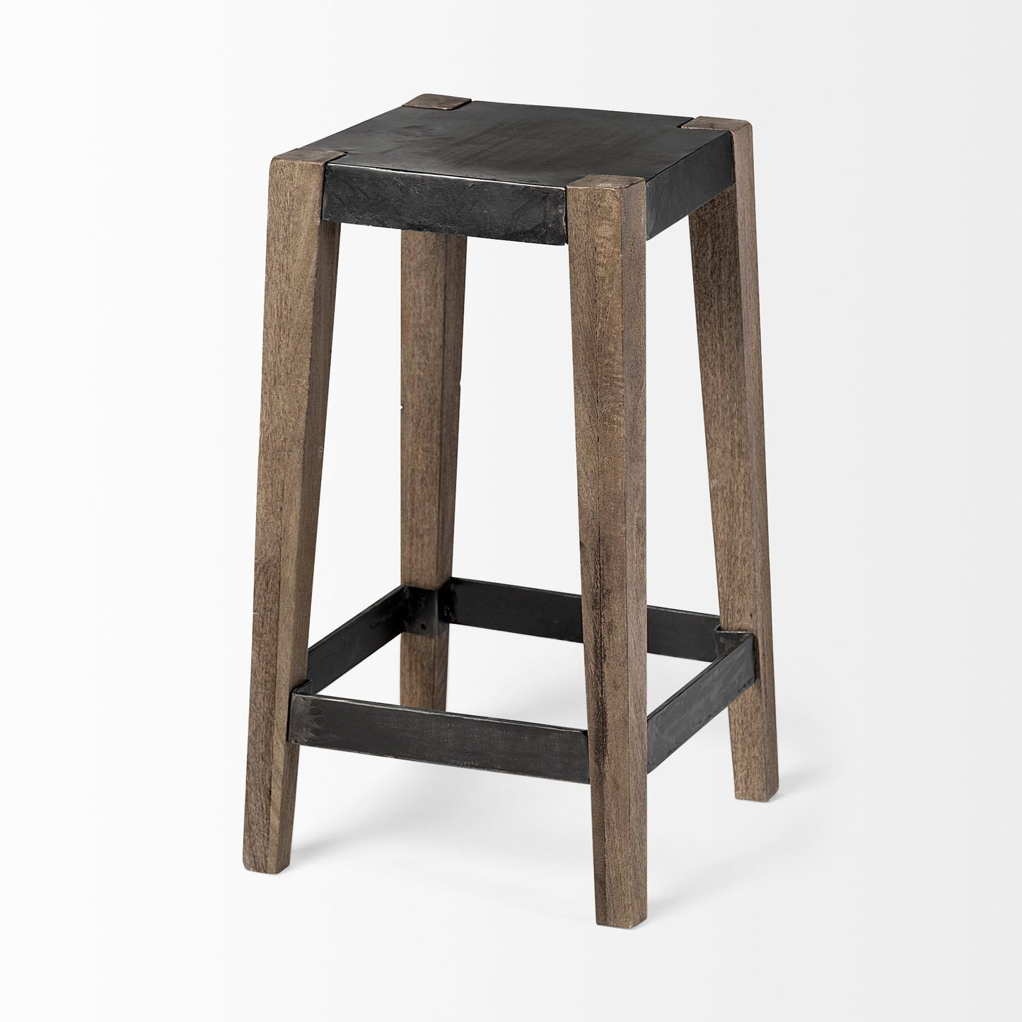Mercana Nell Wooden Brown Leg Bar Stool