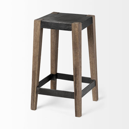 Mercana Nell Wooden Brown Leg Bar Stool