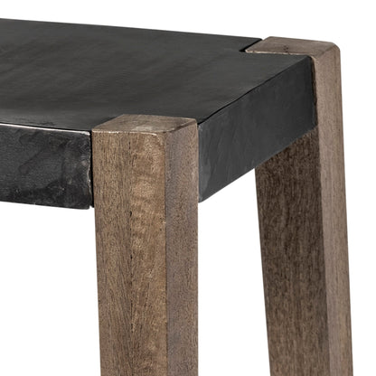 Mercana Nell Wooden Brown Leg Bar Stool