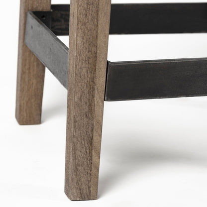 Mercana Nell Wooden Brown Leg Bar Stool