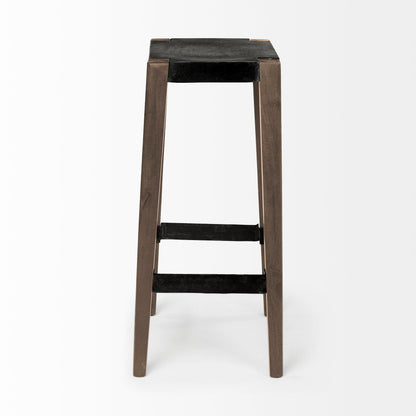 Mercana Nell Wooden Brown Leg Bar Stool