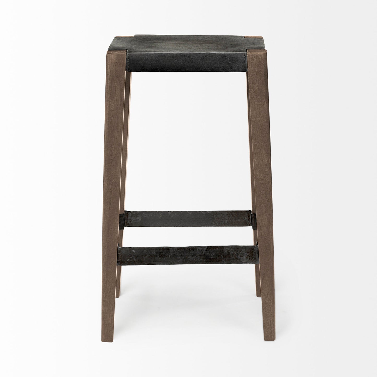 Mercana Nell Wooden Brown Leg Bar Stool