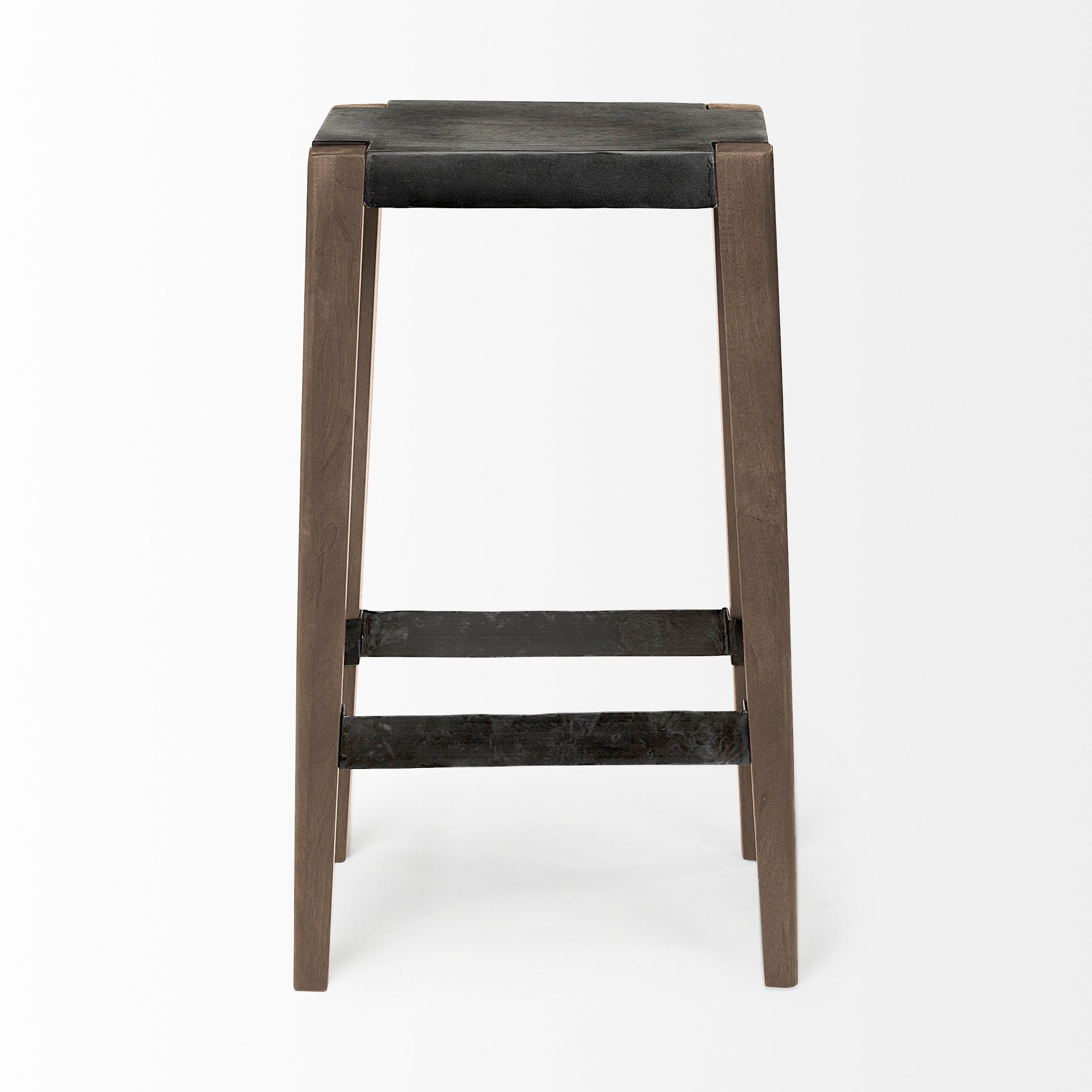 Mercana Nell Wooden Brown Leg Bar Stool