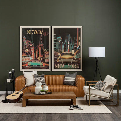 Watson Leather Modern Accent Chair