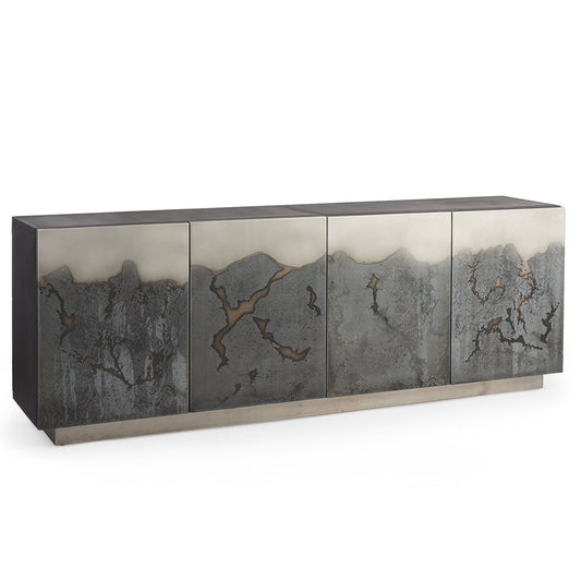 Mercana Roxdale Acid Wash Iron Sideboard