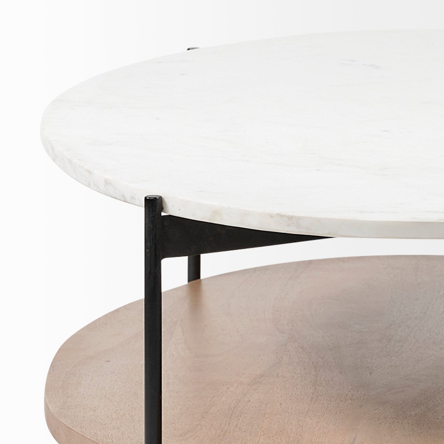 Mercana Larkin Marble Top Oval Coffee Table