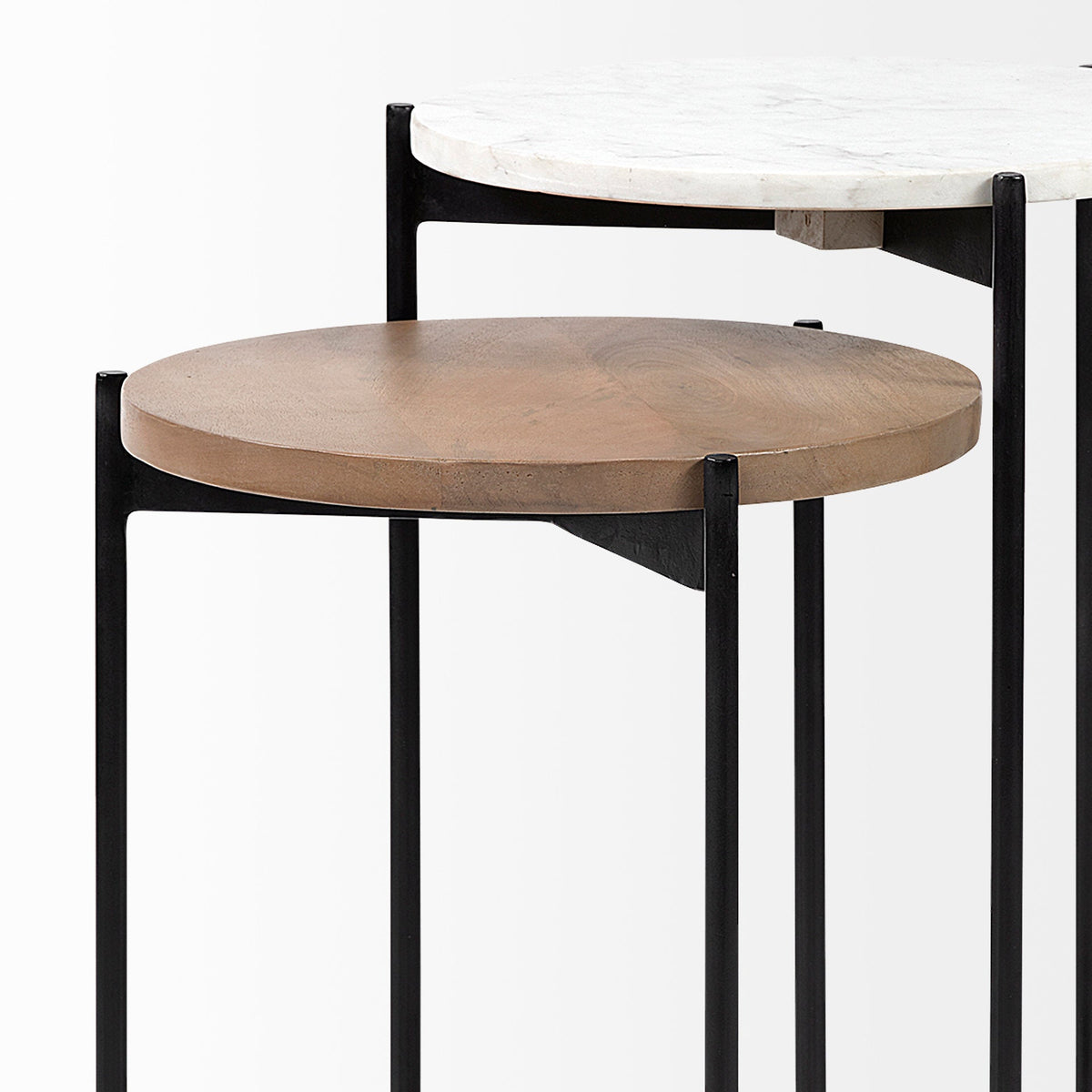Mercana Larkin Wooden Nesting Table (Set of 2)