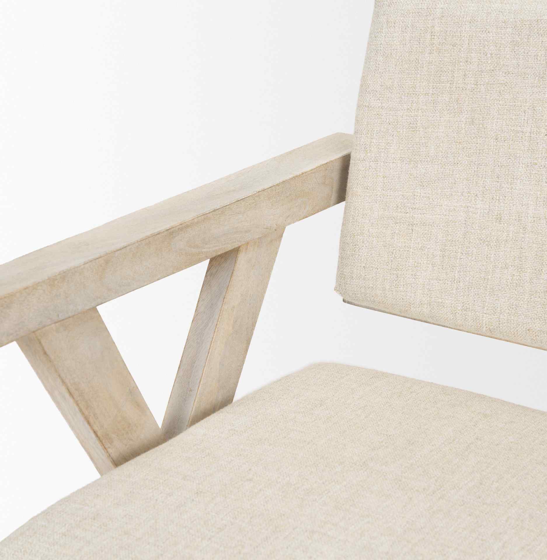 Mercana Topanga Cream Fabric Dining Chair (Set of 2)