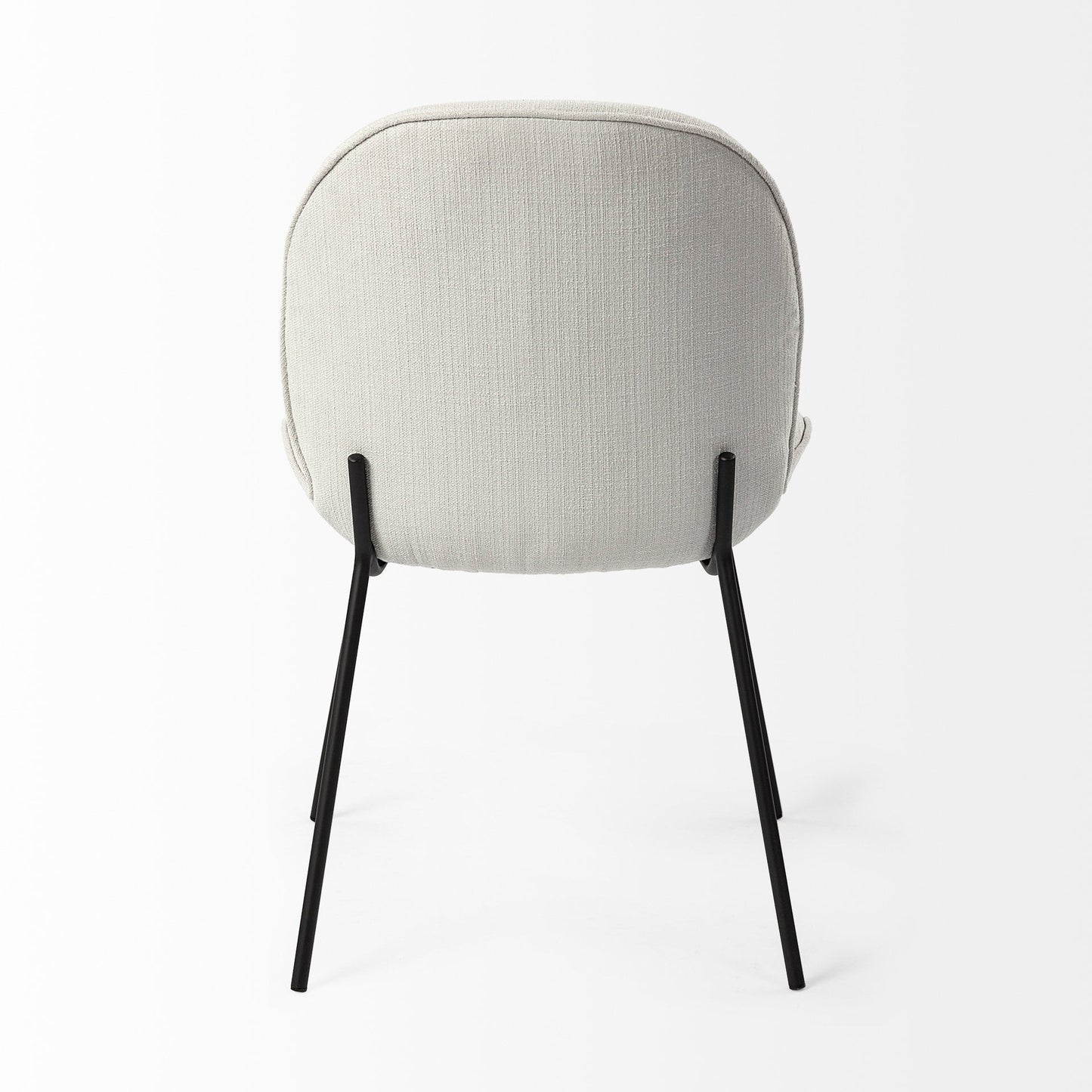 Mercana Inala White Fabric Dining Chair (Set of 2)