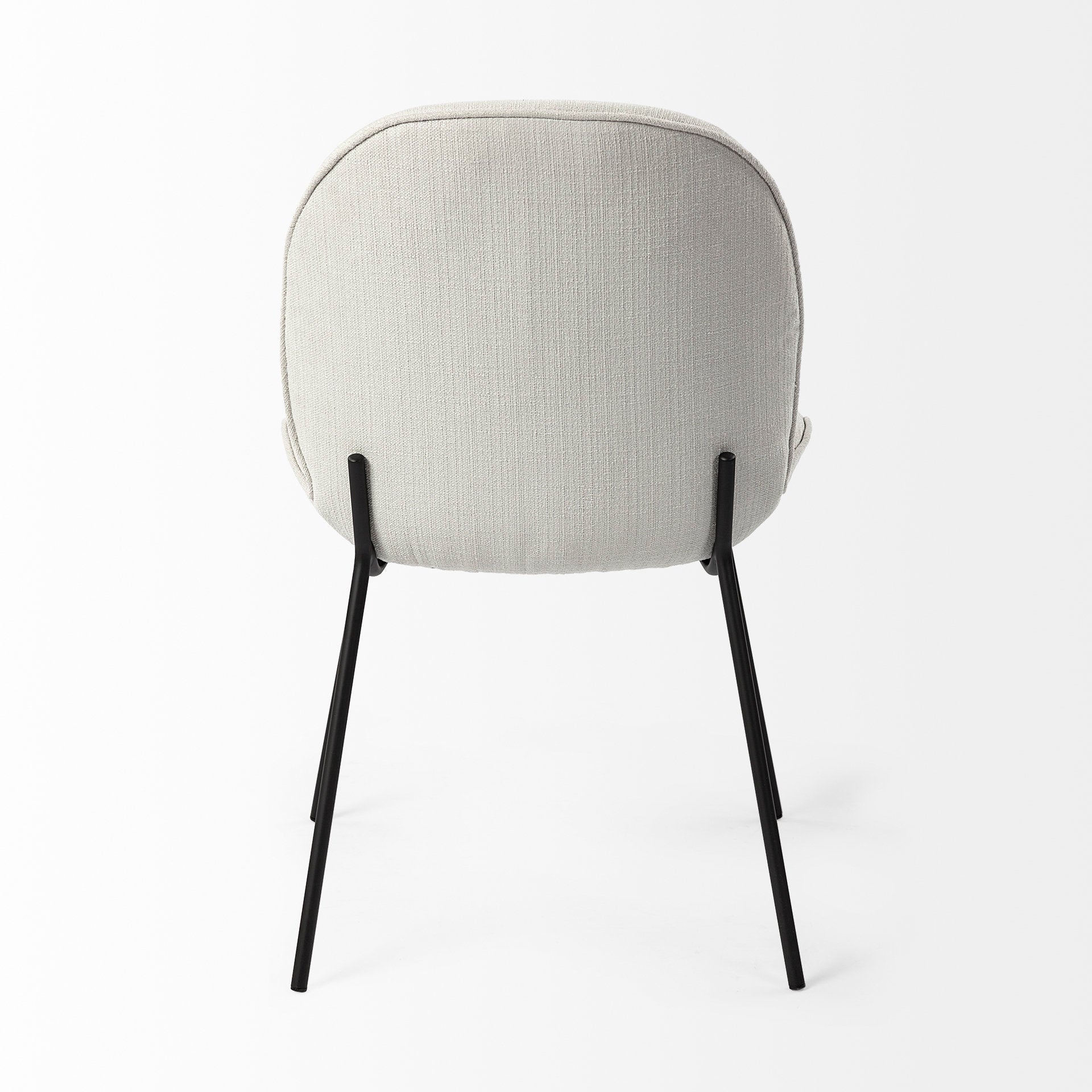 Mercana Inala White Fabric Dining Chair (Set of 2)