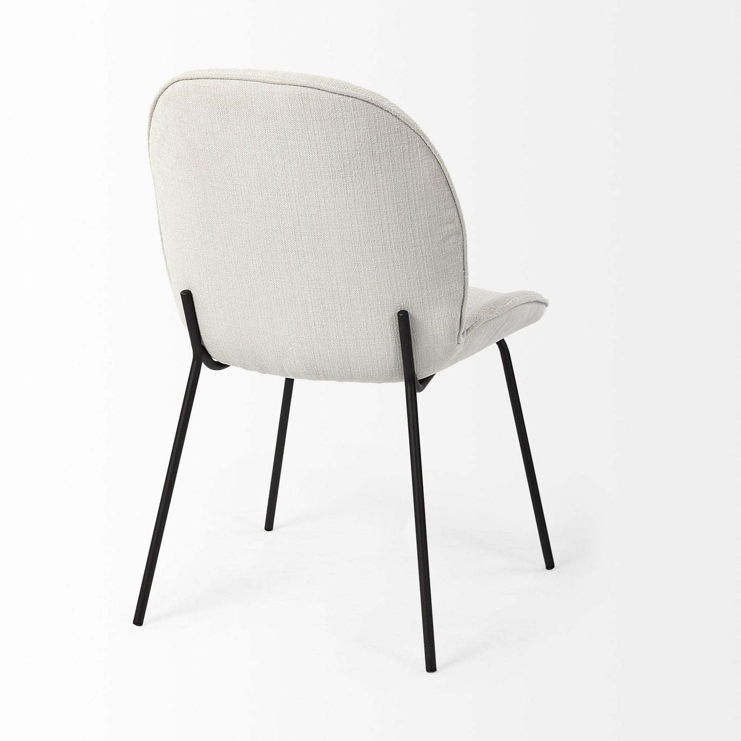 Mercana Inala White Fabric Dining Chair (Set of 2)