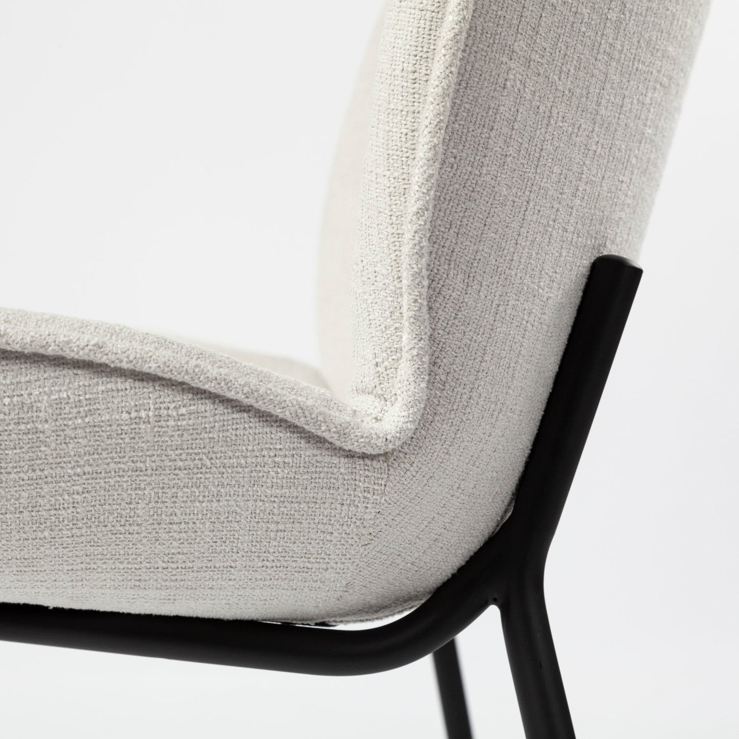 Mercana Inala White Fabric Dining Chair (Set of 2)