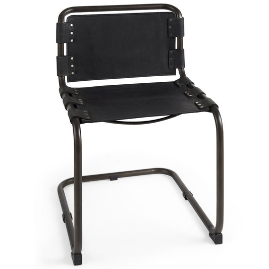 Mercana Berbick Leather Armless Dining Chair (Set of 2)