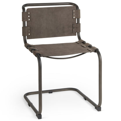 Mercana Berbick Leather Armless Dining Chair (Set of 2)