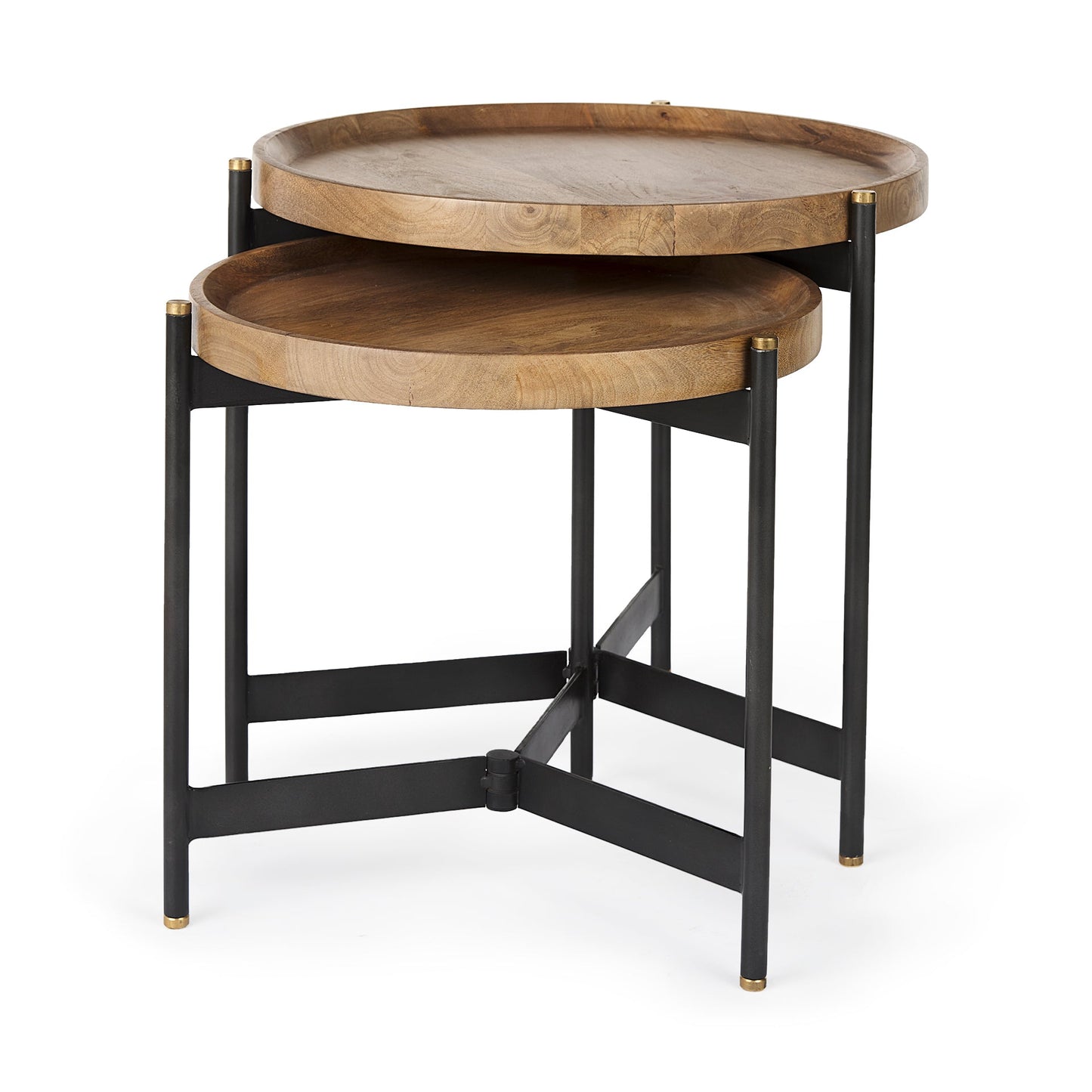 Mercana Marquisa Wood Top Nesting Table (Set of 2)