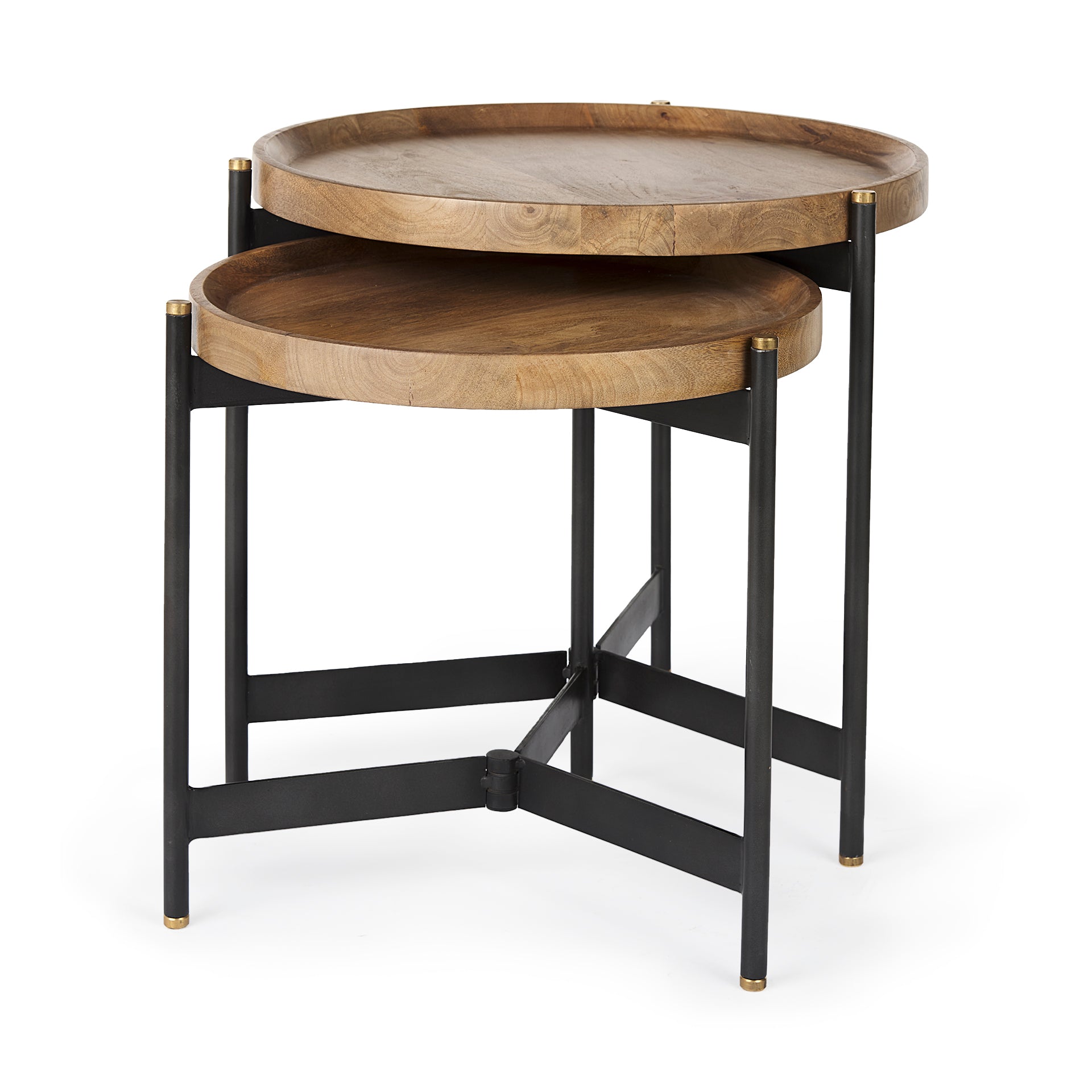 Mercana Marquisa Wood Top Nesting Table (Set of 2)