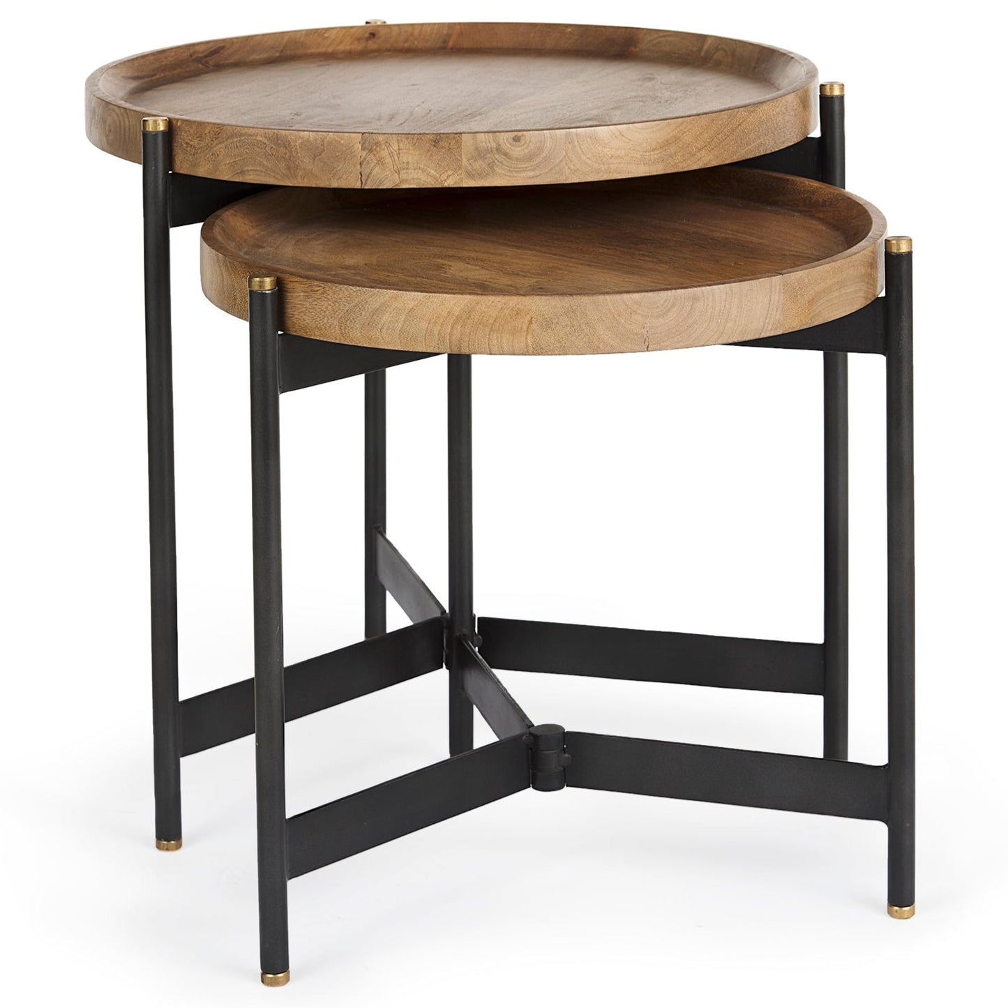 Mercana Marquisa Wood Top Nesting Table (Set of 2)