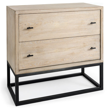 Mercana Ciara Two Drawers Wooden Accent Cabinet