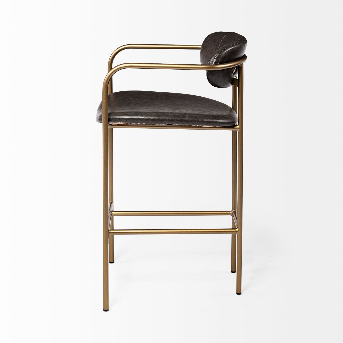 Parker Brown Faux Leather Counter Stool