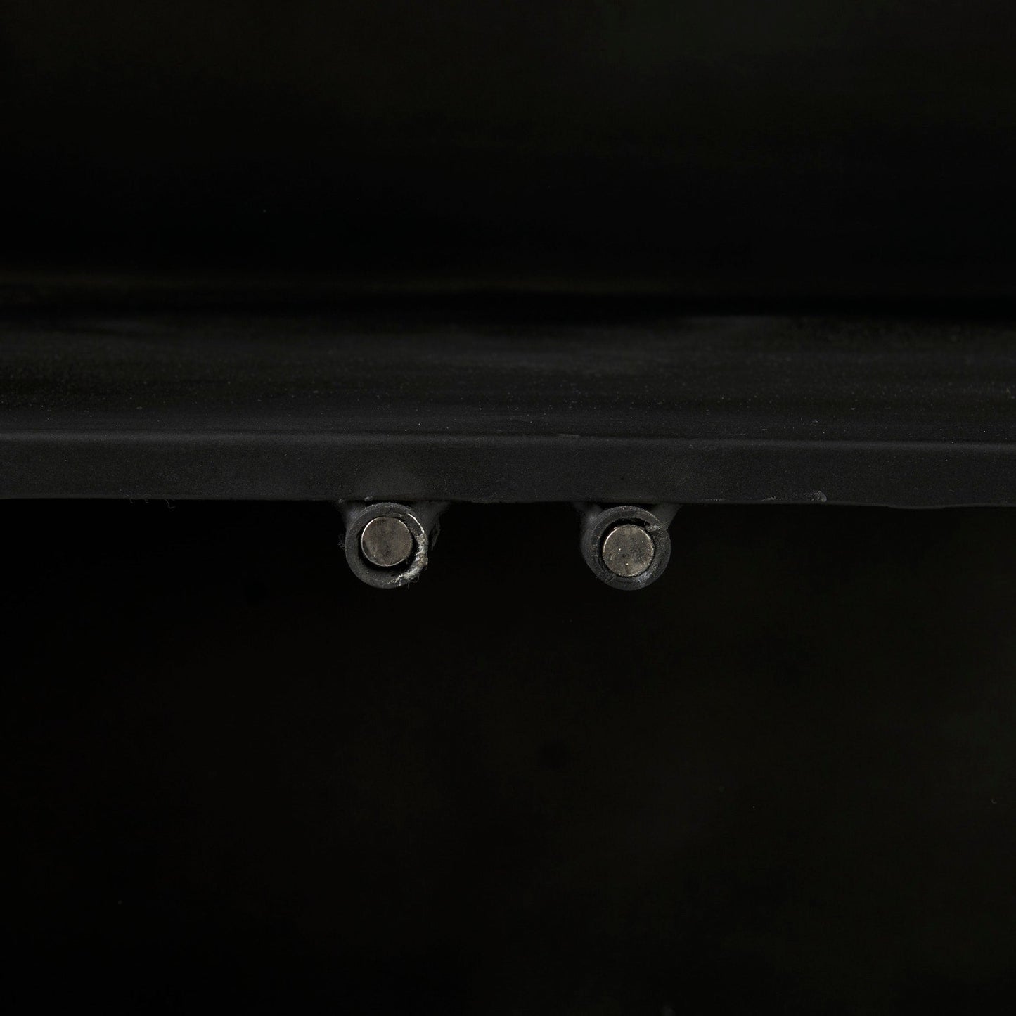 Poppy Glass Door Black Accent Cabinet