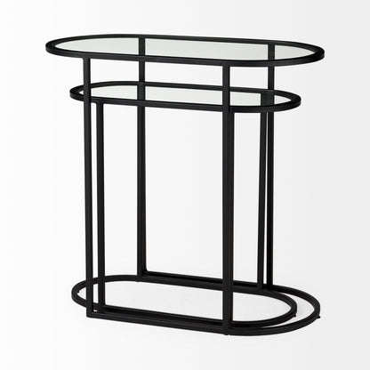 Mercana Celine Black Metal Frame Nesting Table (2PC)