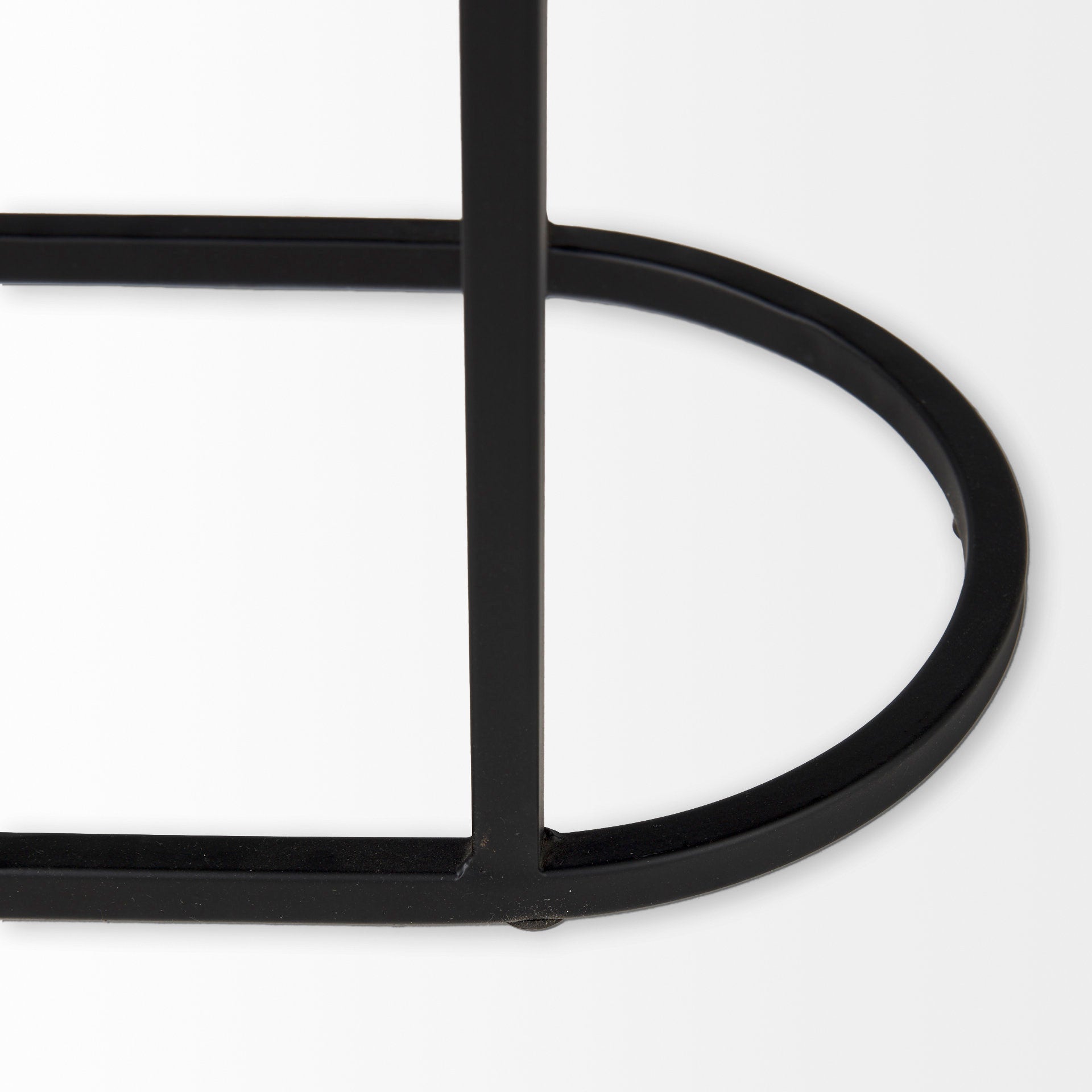 Mercana Celine Black Metal Frame Nesting Table (2PC)