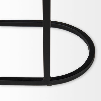 Mercana Celine Black Metal Frame Nesting Table (2PC)
