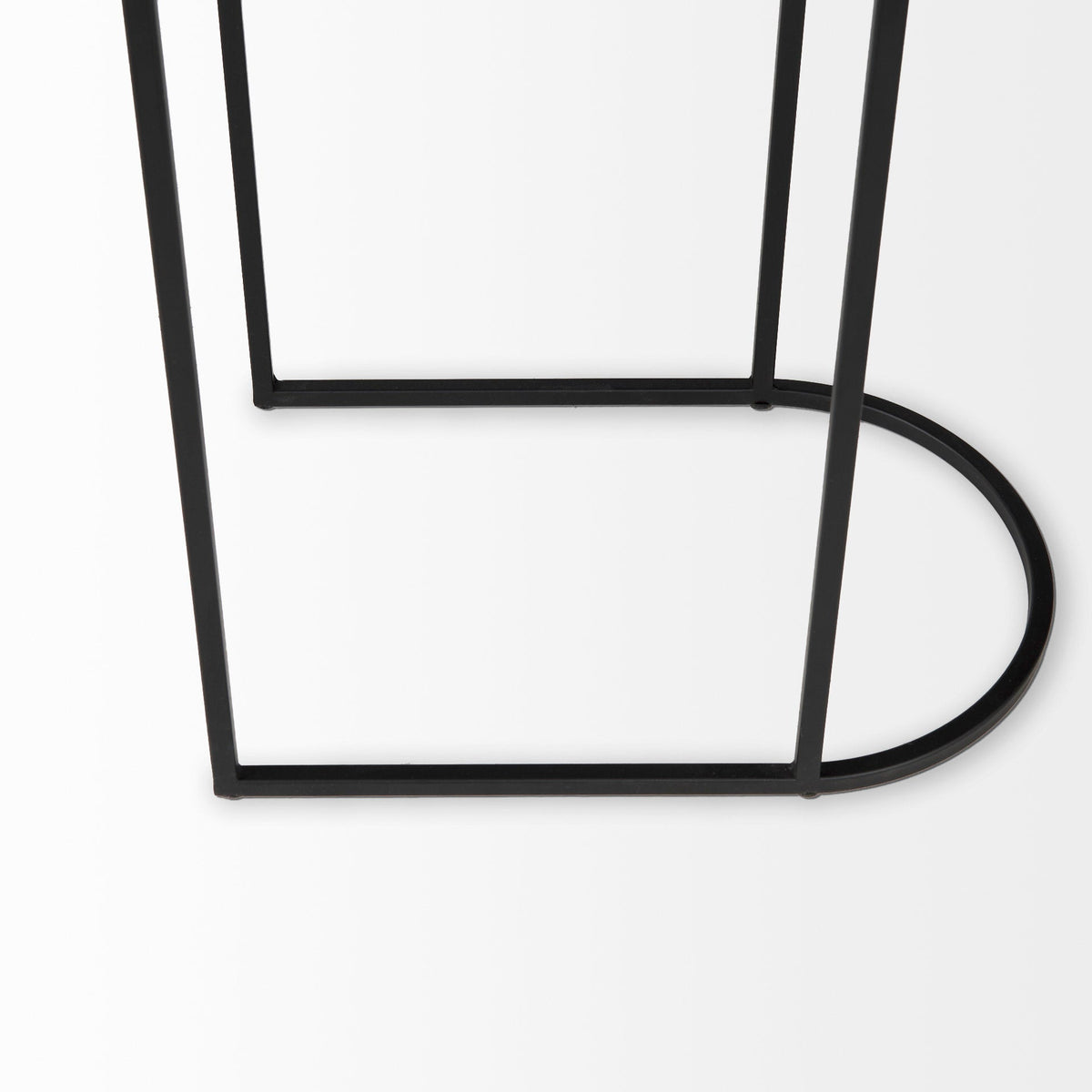 Mercana Celine Black Metal Frame Nesting Table (2PC)