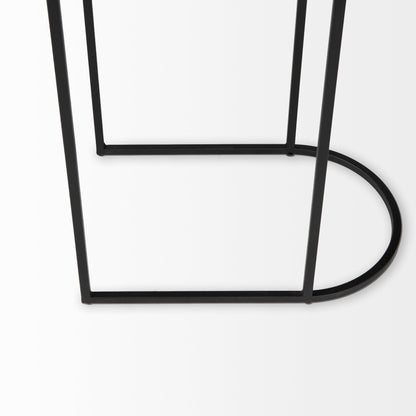 Mercana Celine Black Metal Frame Nesting Table (2PC)