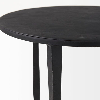 Timothy Black Iron Side Table