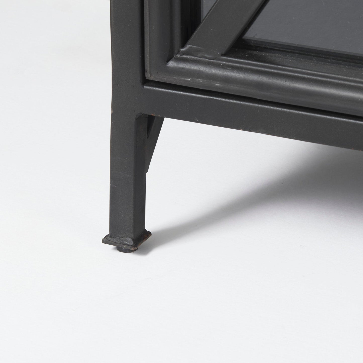 Poppy Glass Door Black Sideboard