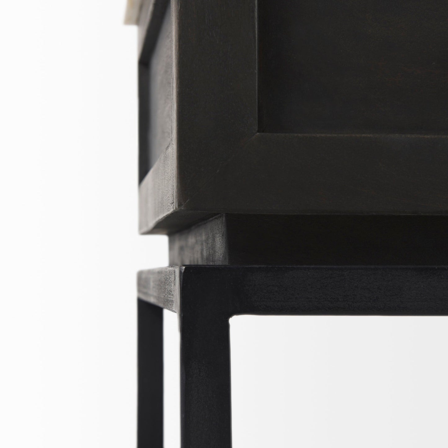 Mercana Divina White Marble Top Side Table