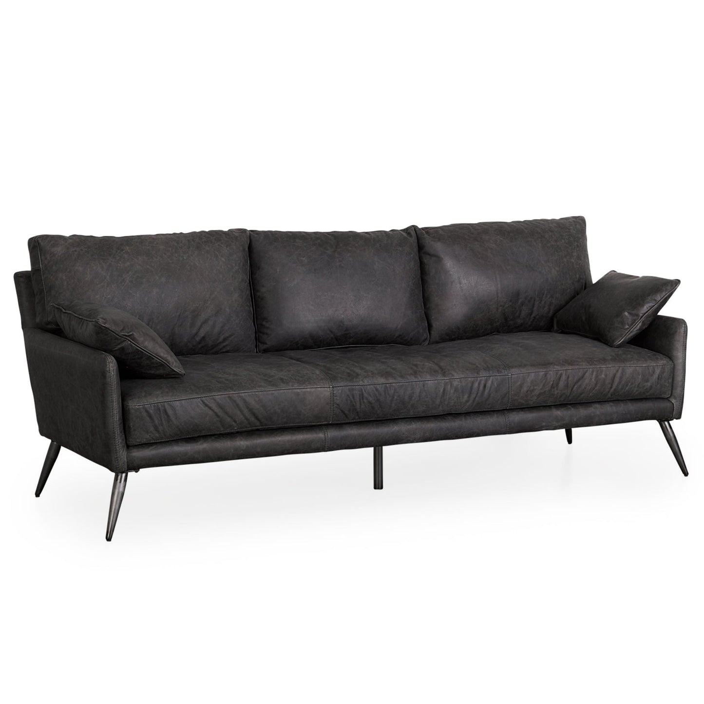 Mercana Cochrane Top Grain Leather Three Seater Sofa