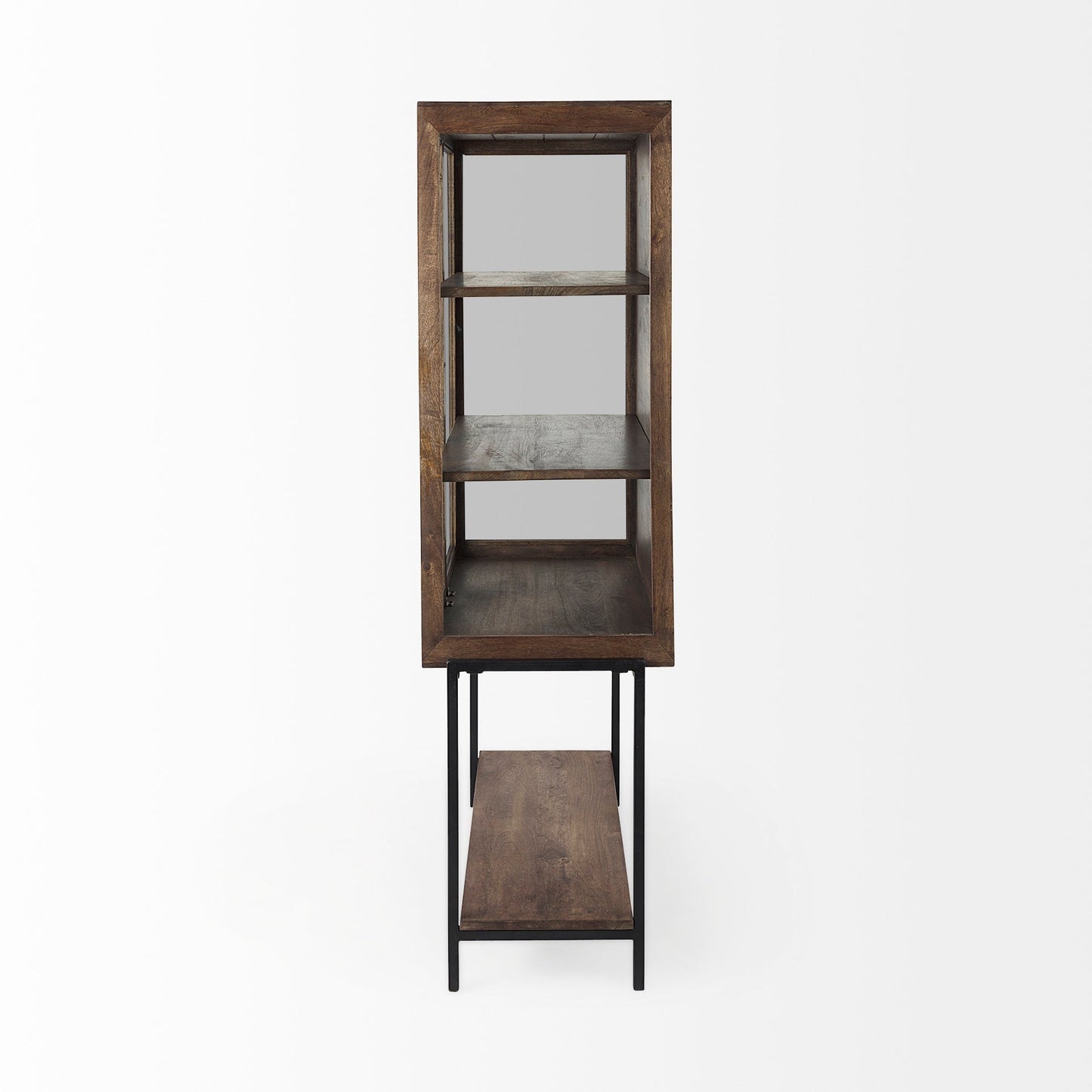 Arelius Wood Top Modern Bookcase