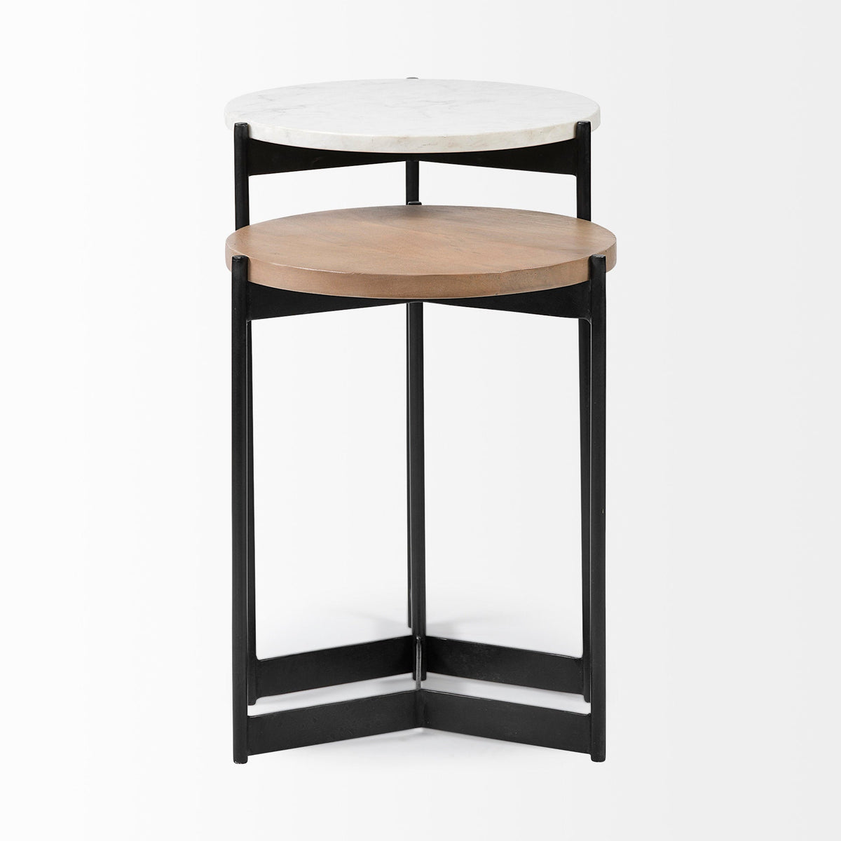 Mercana Larkin Wooden Nesting Table (Set of 2)