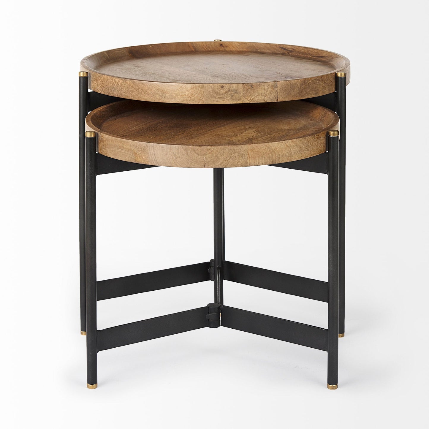 Mercana Marquisa Wood Top Nesting Table (Set of 2)