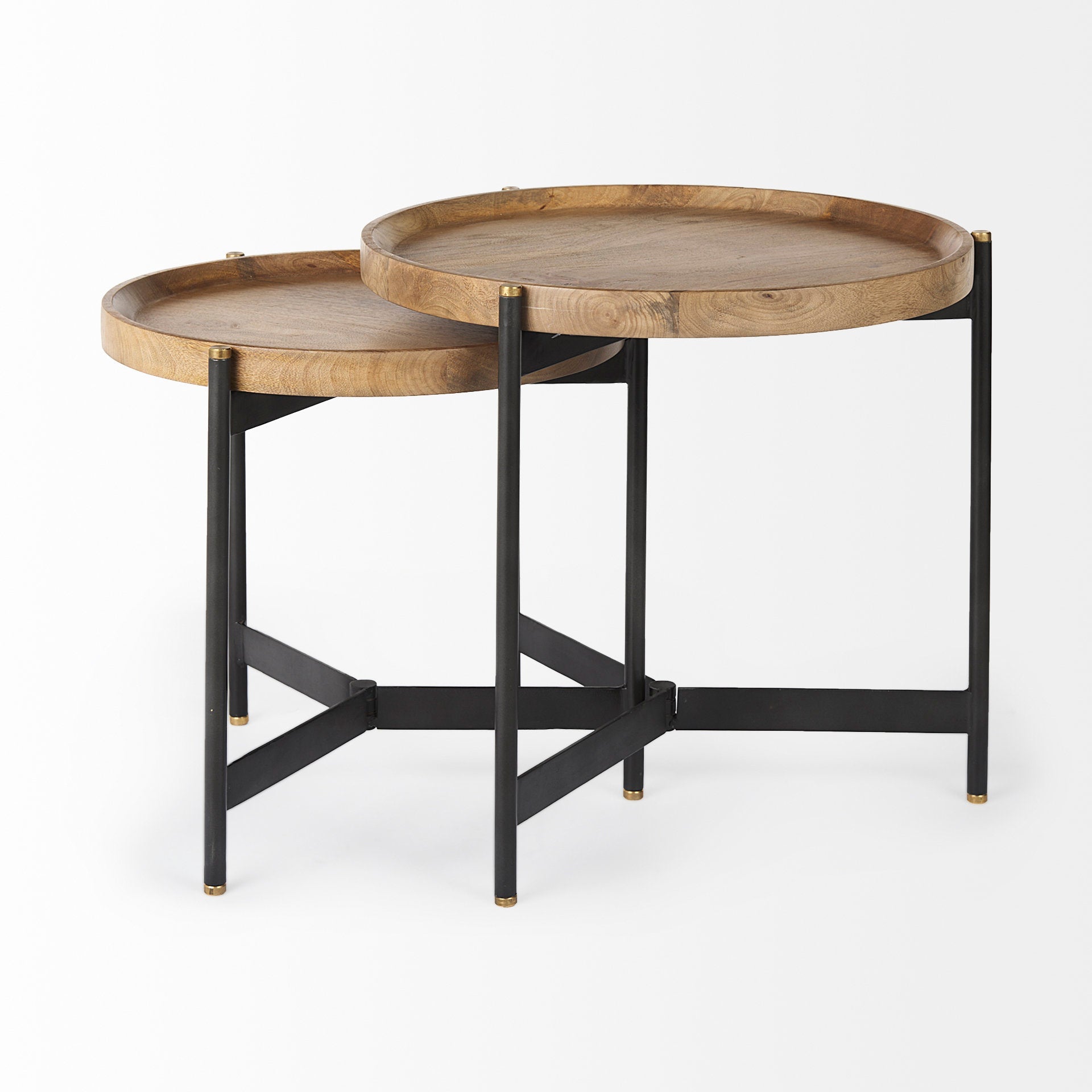 Mercana Marquisa Wood Top Nesting Table (Set of 2)