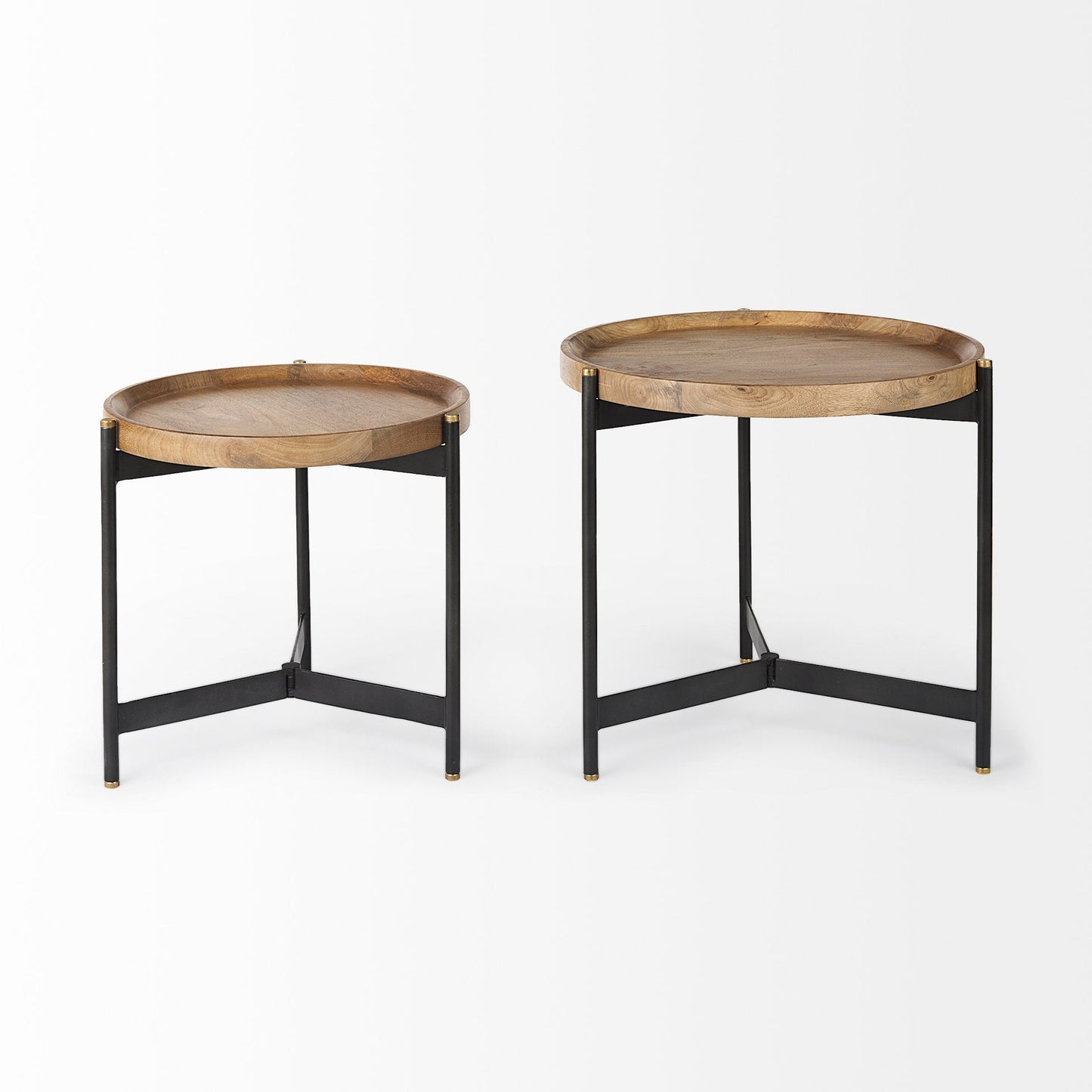 Mercana Marquisa Wood Top Nesting Table (Set of 2)
