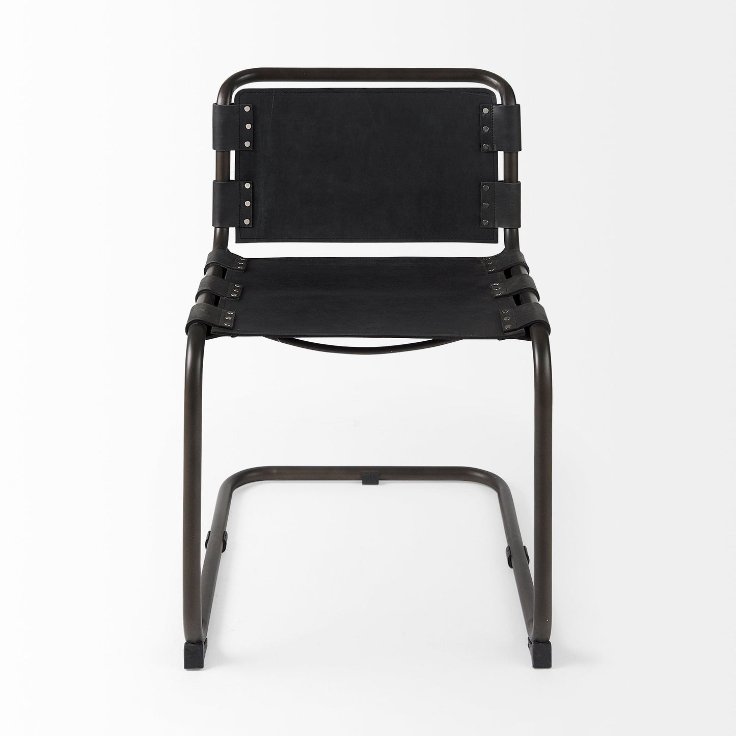 Mercana Berbick Leather Armless Dining Chair (Set of 2)