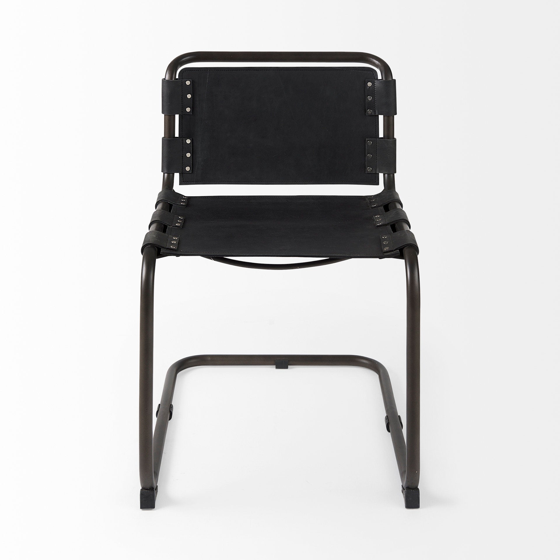 Mercana Berbick Leather Armless Dining Chair (Set of 2)