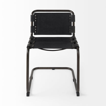 Mercana Berbick Leather Armless Dining Chair (Set of 2)