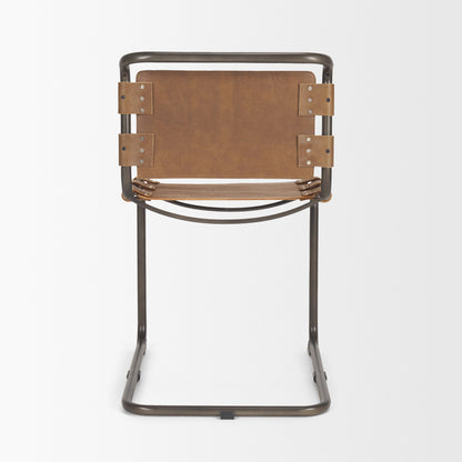 Mercana Berbick Leather Armless Dining Chair (Set of 2)