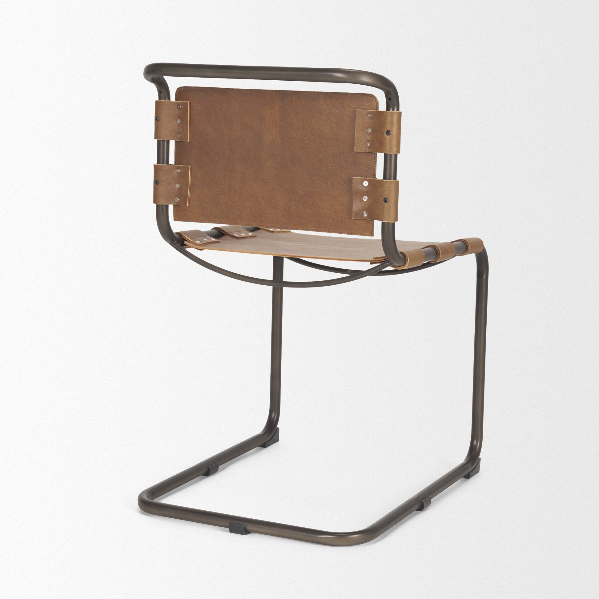 Mercana Berbick Leather Armless Dining Chair (Set of 2)