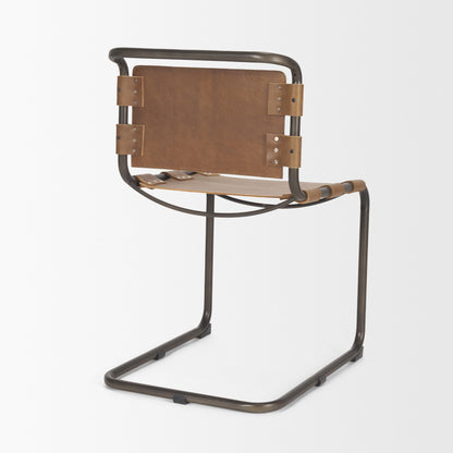 Mercana Berbick Leather Armless Dining Chair (Set of 2)