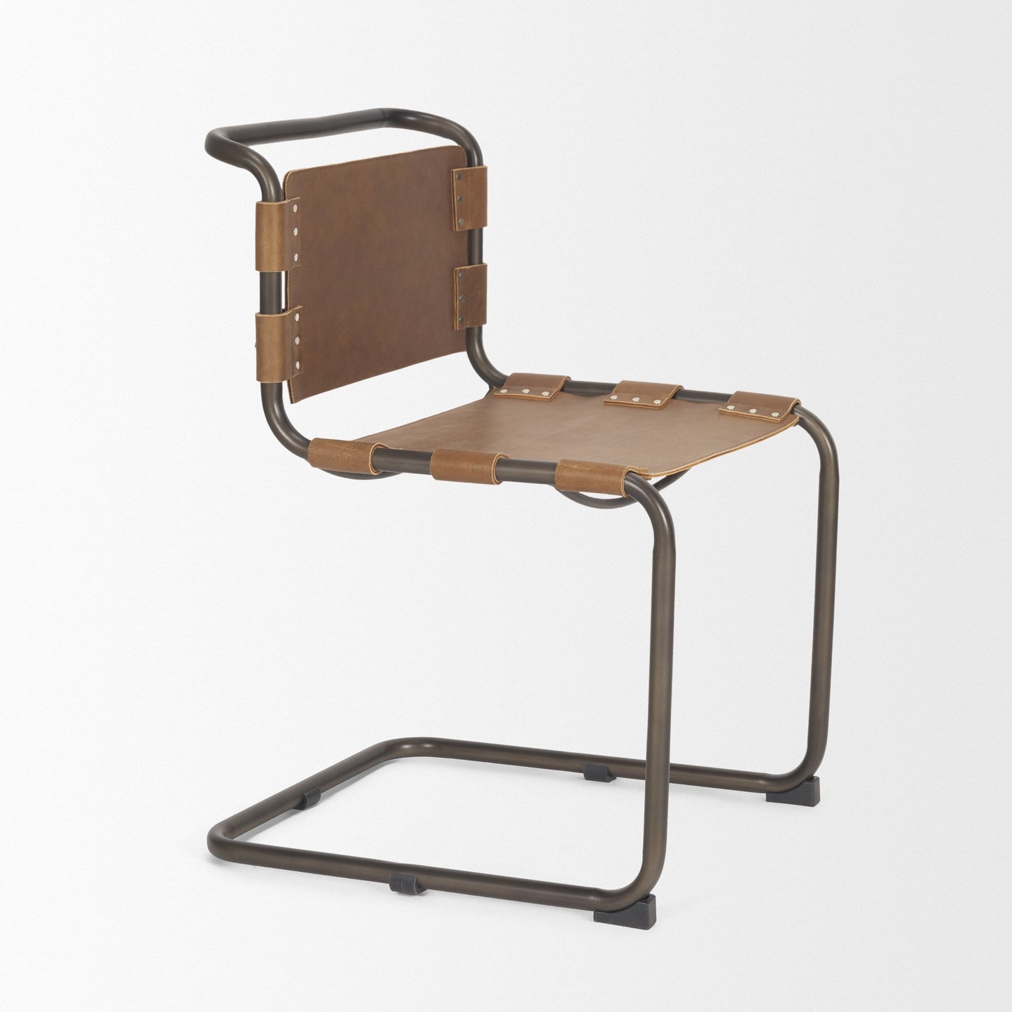 Mercana Berbick Leather Armless Dining Chair (Set of 2)